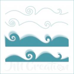 Stanzschablone - Wellenset